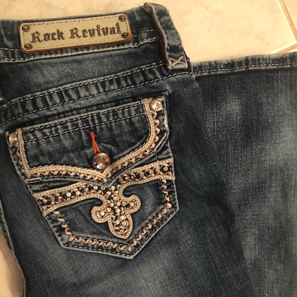 Rock revival mid-rise bootcut Jeans